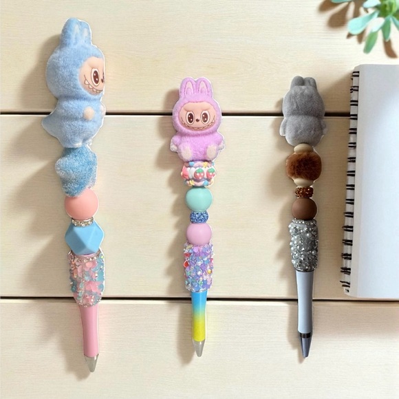 Back in stock !.Handcrafted pens . Rainbow theme Labubu…price is for 1 pen . - Picture 6 of 7
